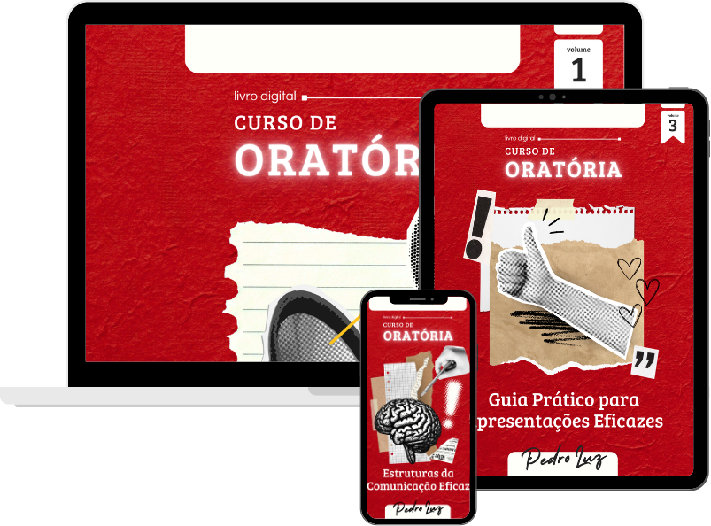 Mockup do Pacote de 3 E-books de Comunicação Assertiva